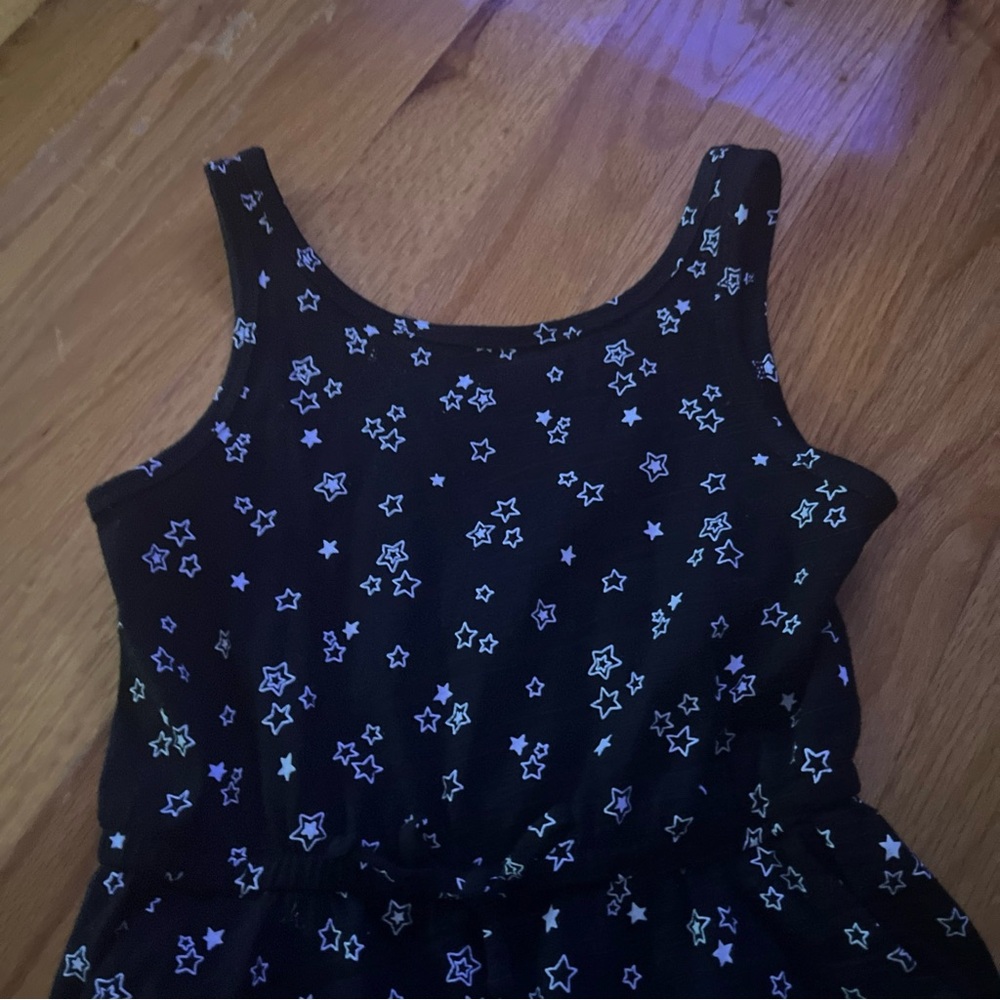 Floral Black Kids One Piece jump suit - Picture 3 of 4